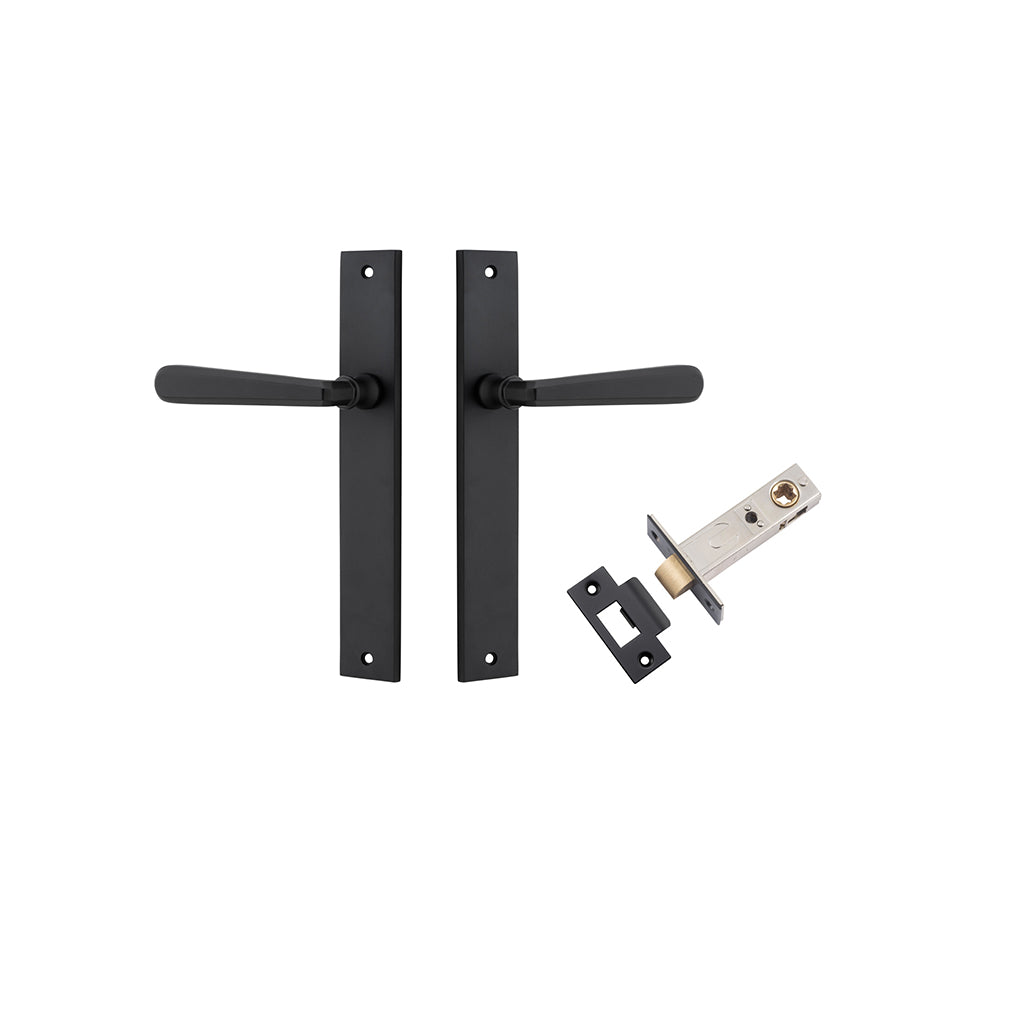 Copenhagen Lever - Rectangular Backplate Matt Black / Passage / Passage Kit