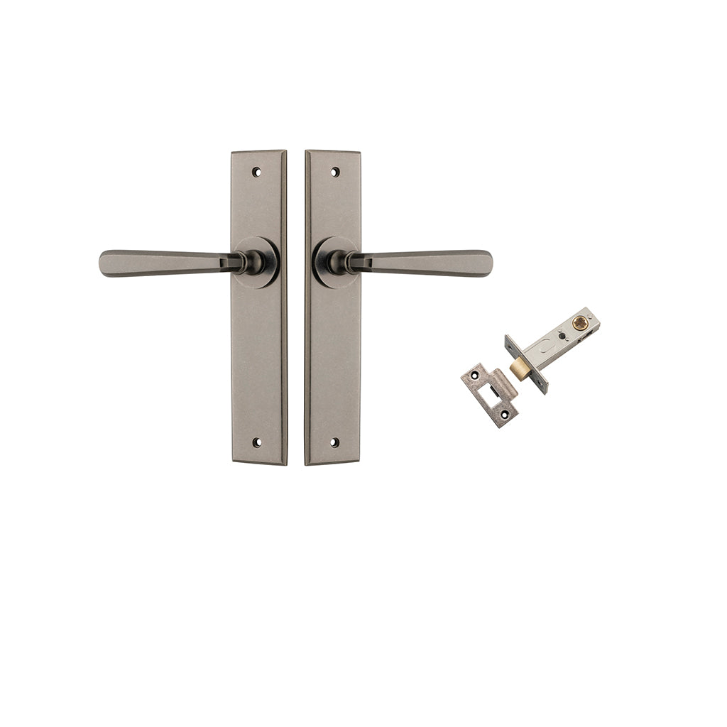 Copenhagen Lever - Chamfered Backplate Distressed Nickel / Passage / Passage Kit