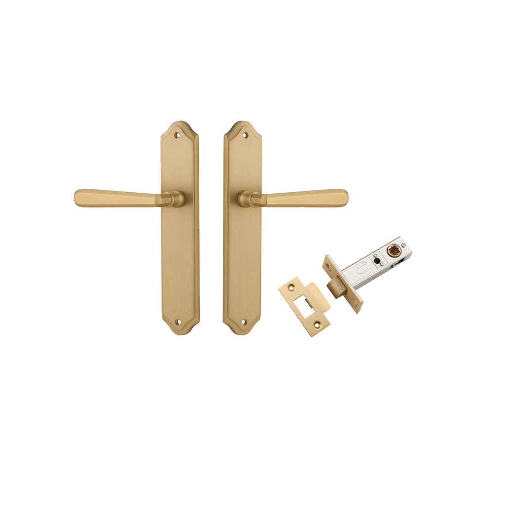 Copenhagen Lever - Shouldered Backplate Brushed Brass / Passage / Passage Kit