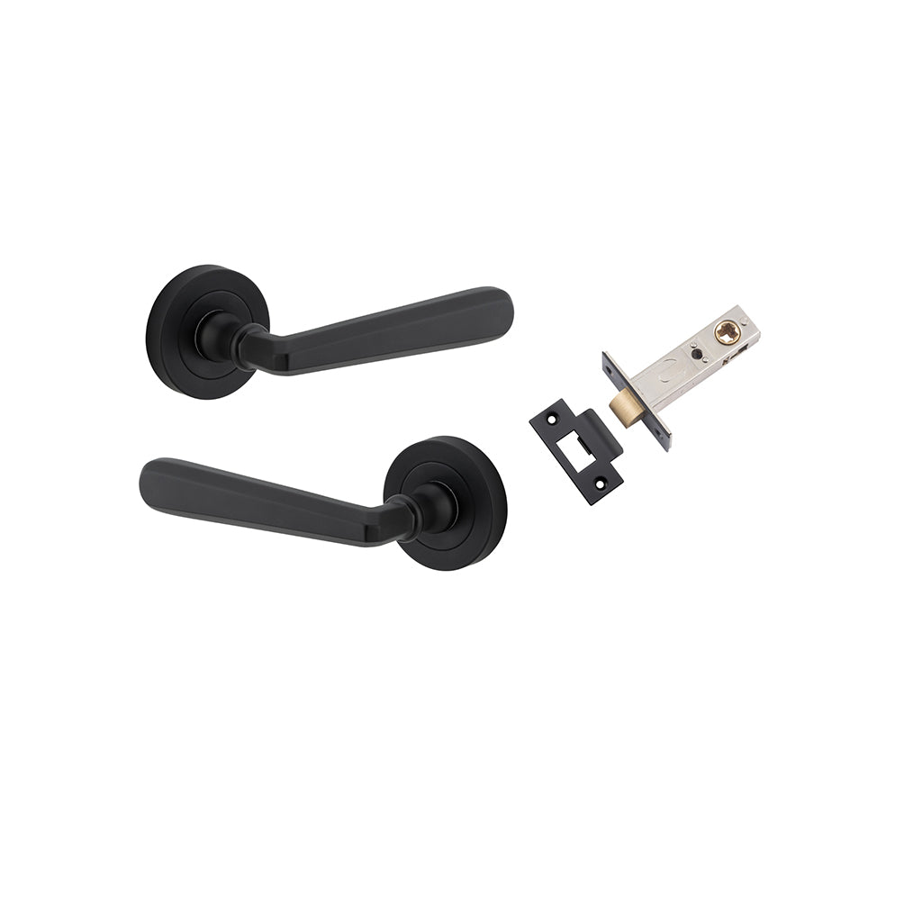 Copenhagen Lever - Round Rose Matt Black / Passage / Passage Kit