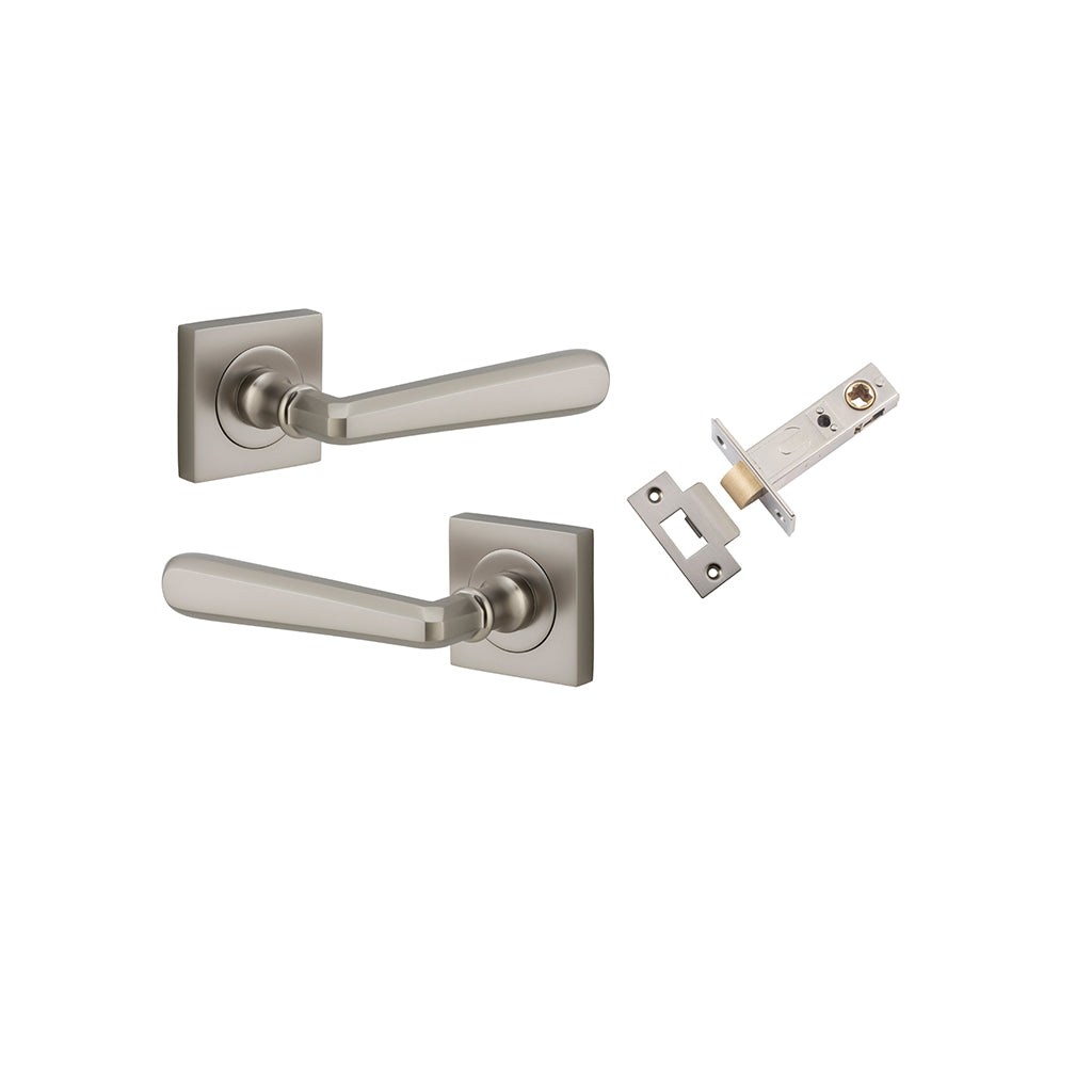 Copenhagen Lever - Square Rose Satin Nickel / Passage / Passage Kit