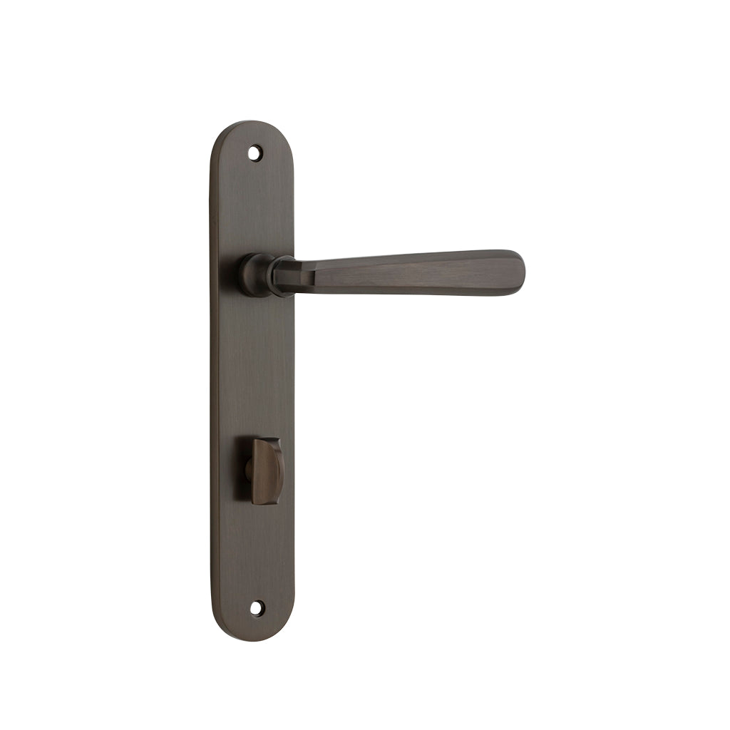 Copenhagen Lever - Oval Backplate Signature Brass / Privacy / Lever Set Only