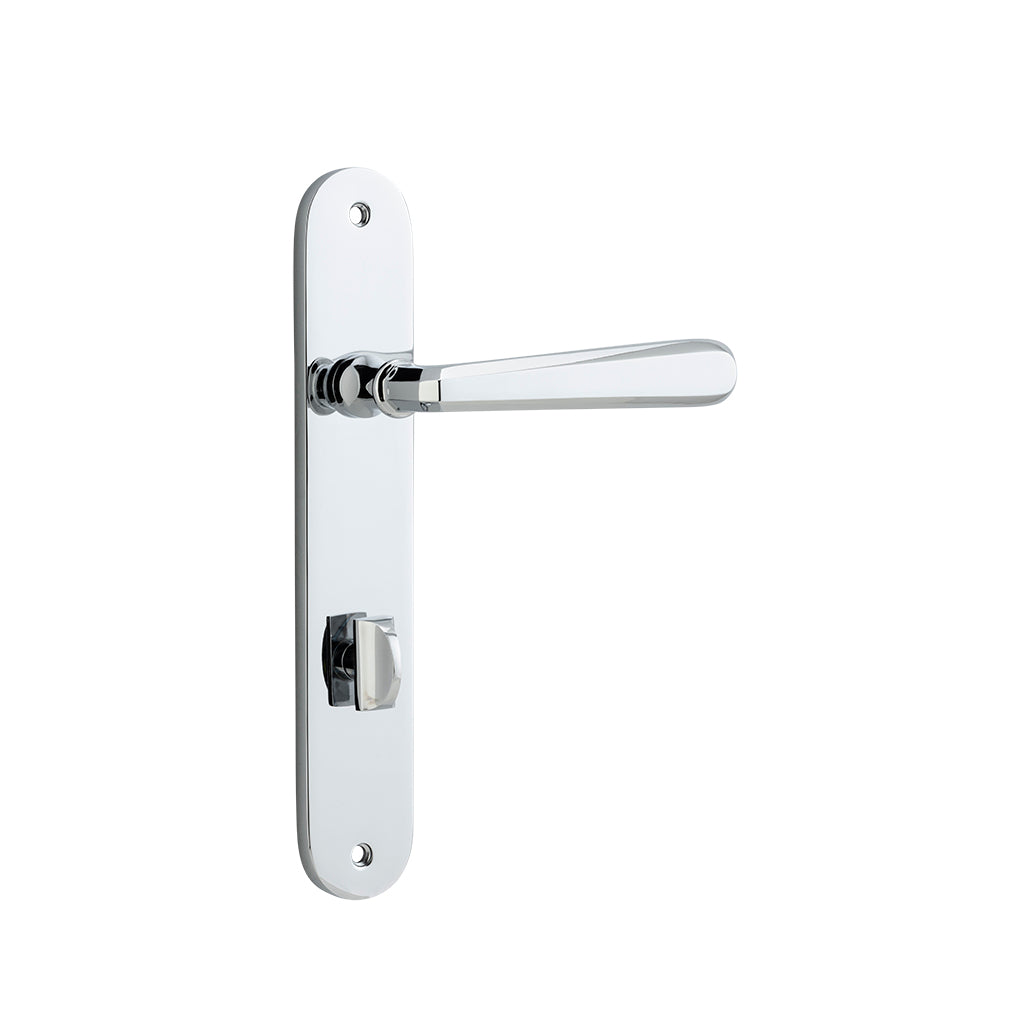Copenhagen Lever - Oval Backplate Polished Chrome / Privacy / Lever Set Only