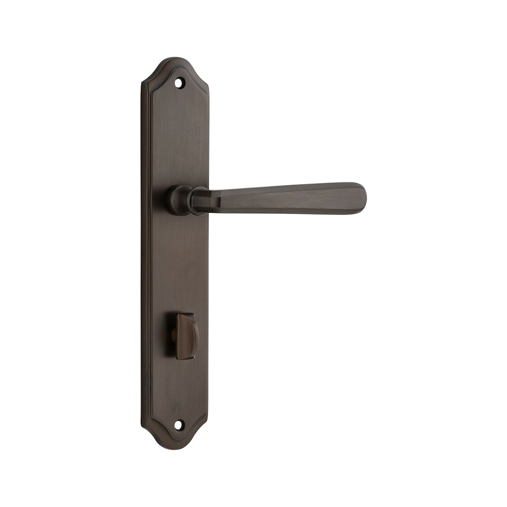 Copenhagen Lever - Shouldered Backplate Signature Brass / Privacy / Lever Set Only