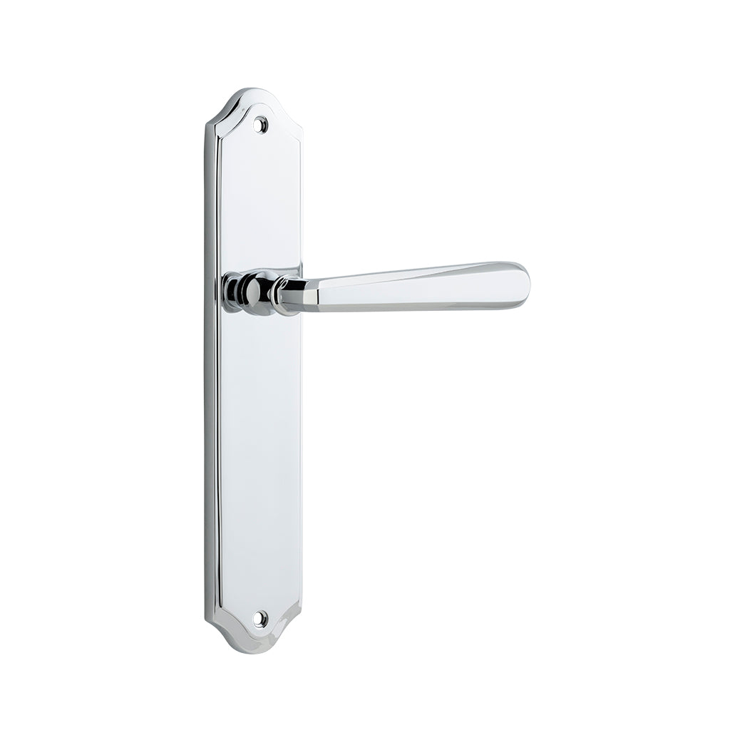 Copenhagen Lever - Shouldered Backplate Polished Chrome / Passage / Lever Set Only
