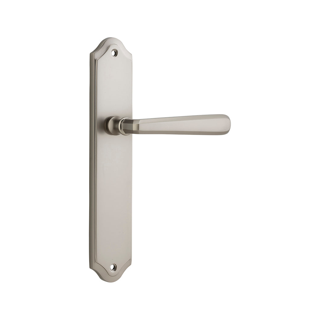 Copenhagen Lever - Shouldered Backplate Satin Nickel / Passage / Lever Set Only