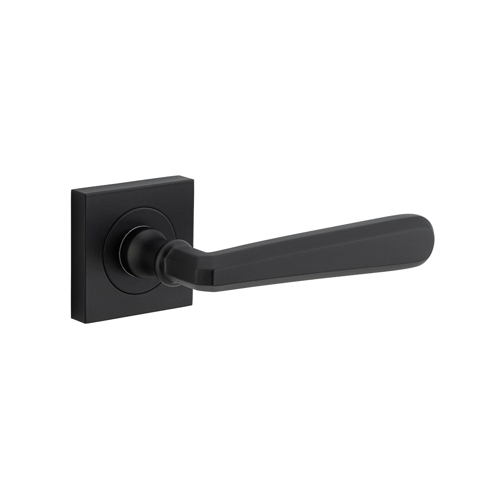 Copenhagen Lever - Square Rose Matt Black / Passage / Lever Set Only