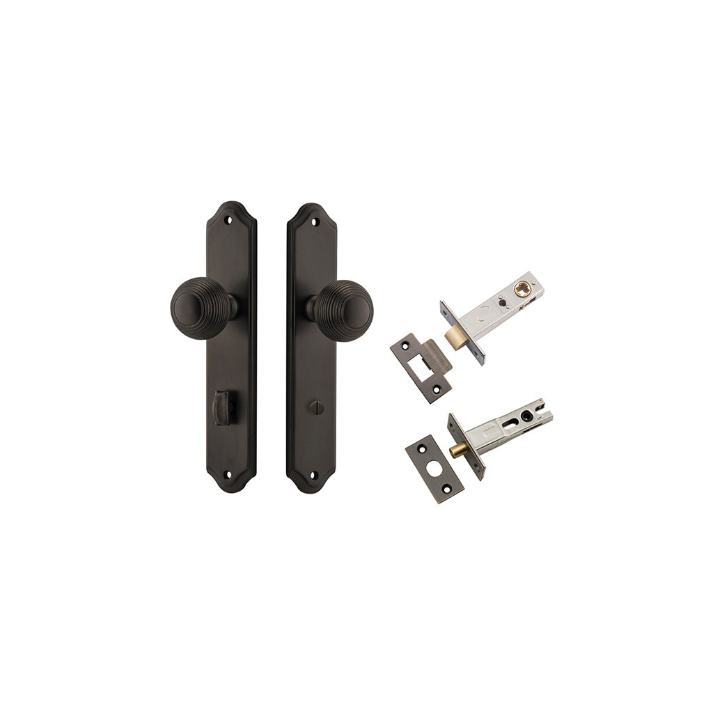 Guildford Knob - Shouldered Backplate Signature Brass / Privacy / Separate Privacy Kit