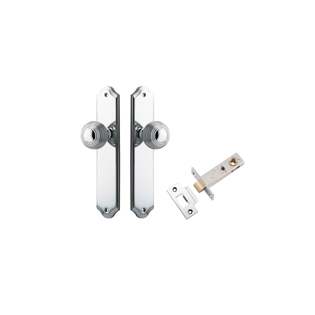 Guildford Knob - Shouldered Backplate Polished Chrome / Passage / Passage Kit