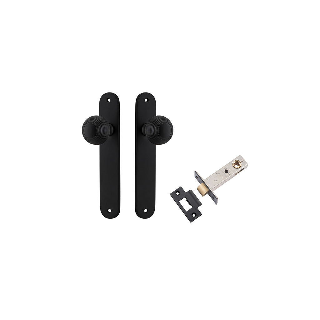 Guildford Knob - Oval Backplate Matt Black / Passage / Passage Kit