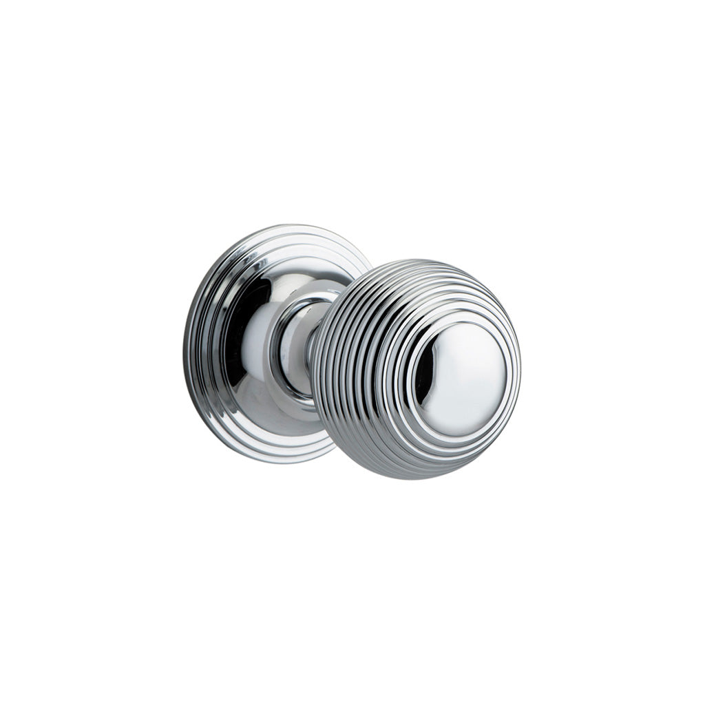 Guildford Knob - Round Rose Polished Chrome / Passage / Lever Set Only