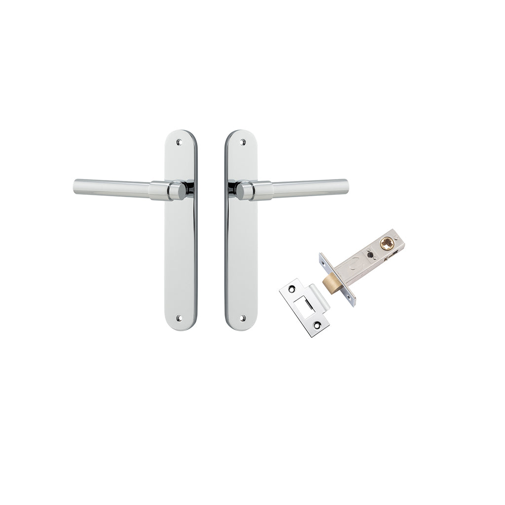 Helsinki Lever - Oval Backplate Polished Chrome / Passage / Passage Kit