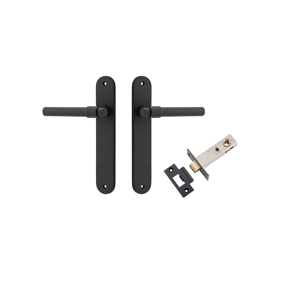 Helsinki Lever - Oval Backplate Matt Black / Passage / Passage Kit