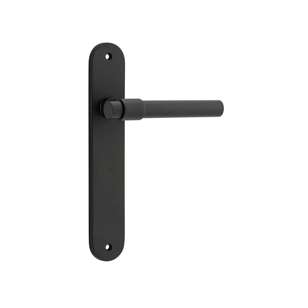Helsinki Lever - Oval Backplate Matt Black / Passage / Lever Set Only