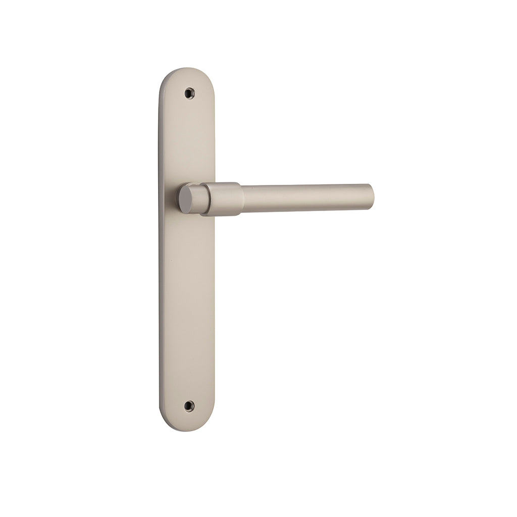 Helsinki Lever - Oval Backplate Satin Nickel / Passage / Lever Set Only