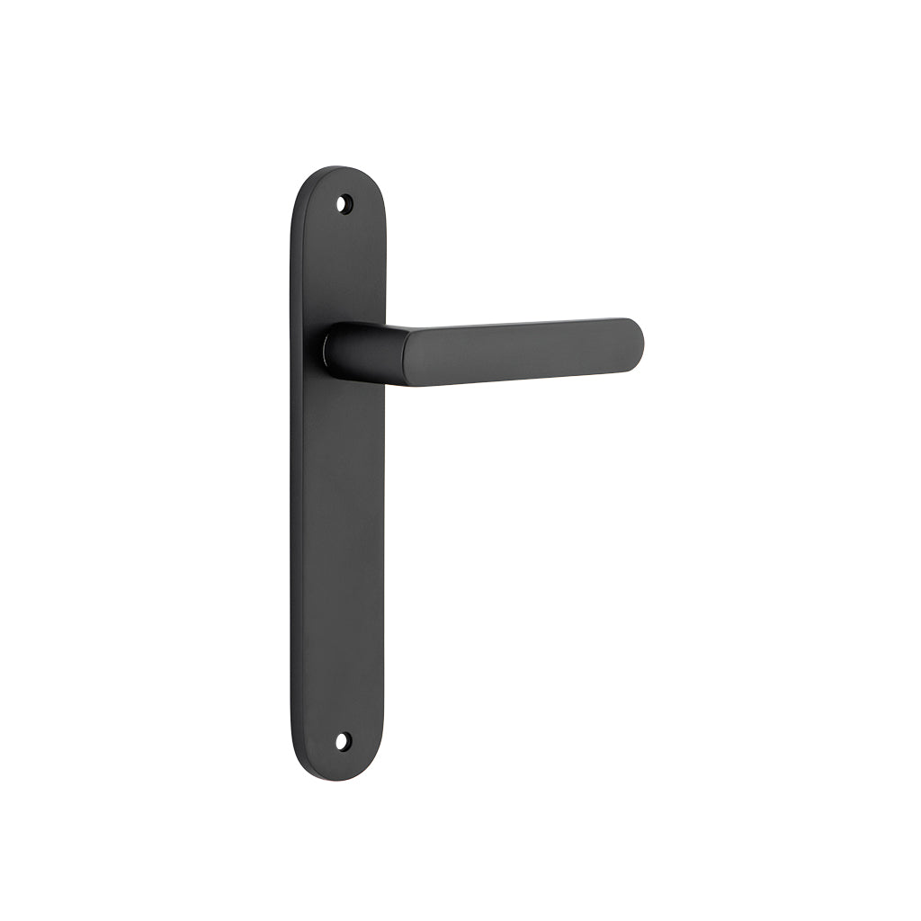 Osaka Lever - Oval Backplate Matt Black / Passage / Lever Set Only