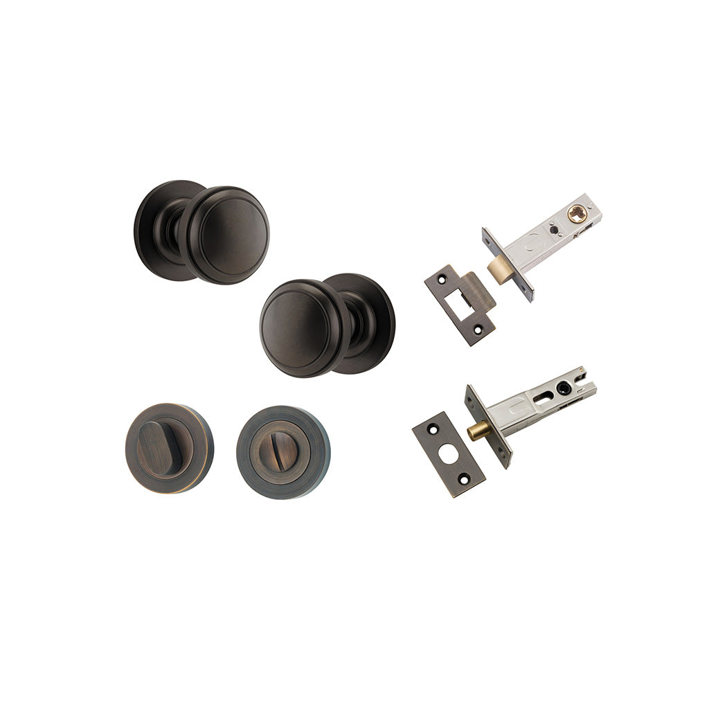 Paddington Knob - Round Rose Signature Brass / Privacy / Separate Privacy Kit