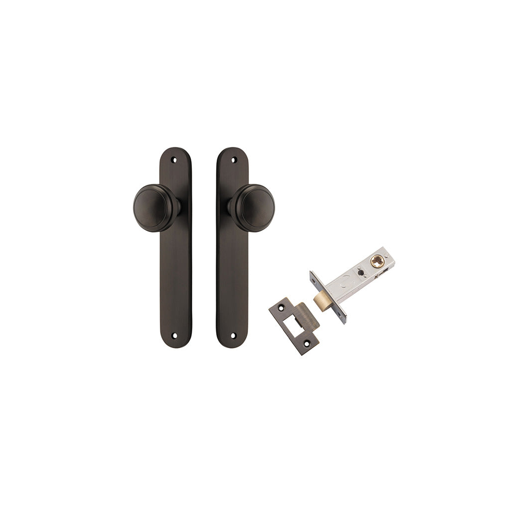Paddington Knob - Oval Backplate Signature Brass / Passage / Passage Kit