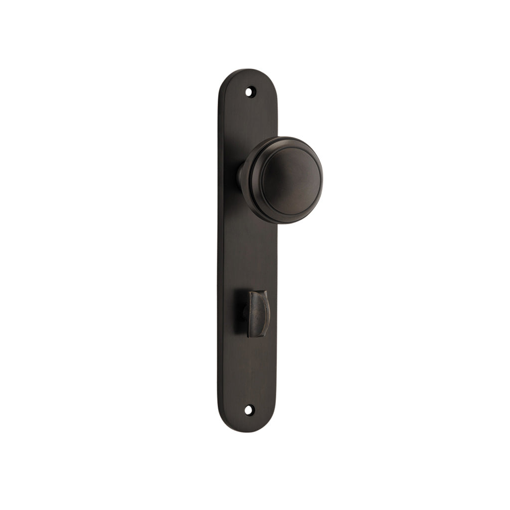 Paddington Knob - Oval Backplate Signature Brass / Privacy / Lever Set Only