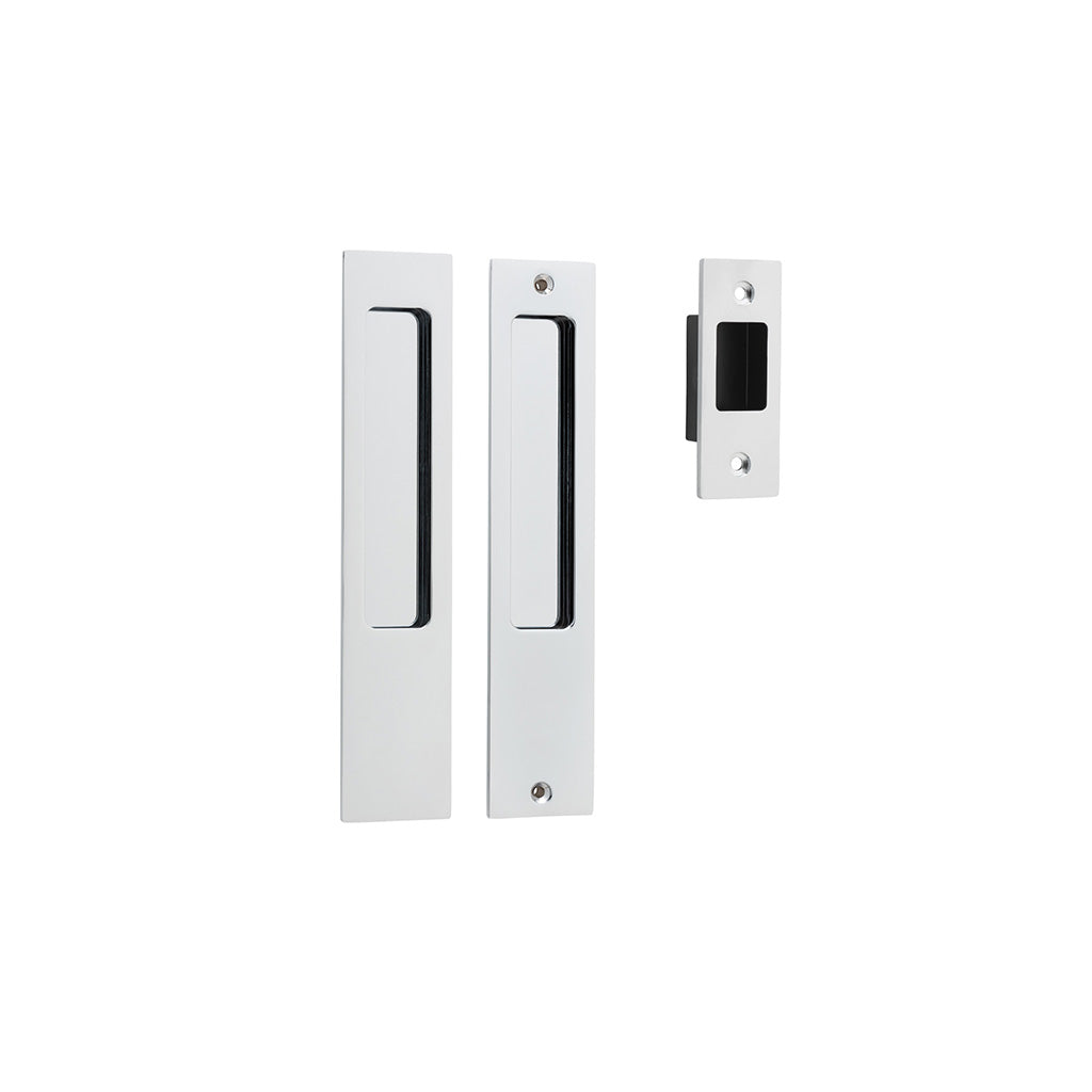 Rectangular Sliding Door Pull Polished Chrome / Passage