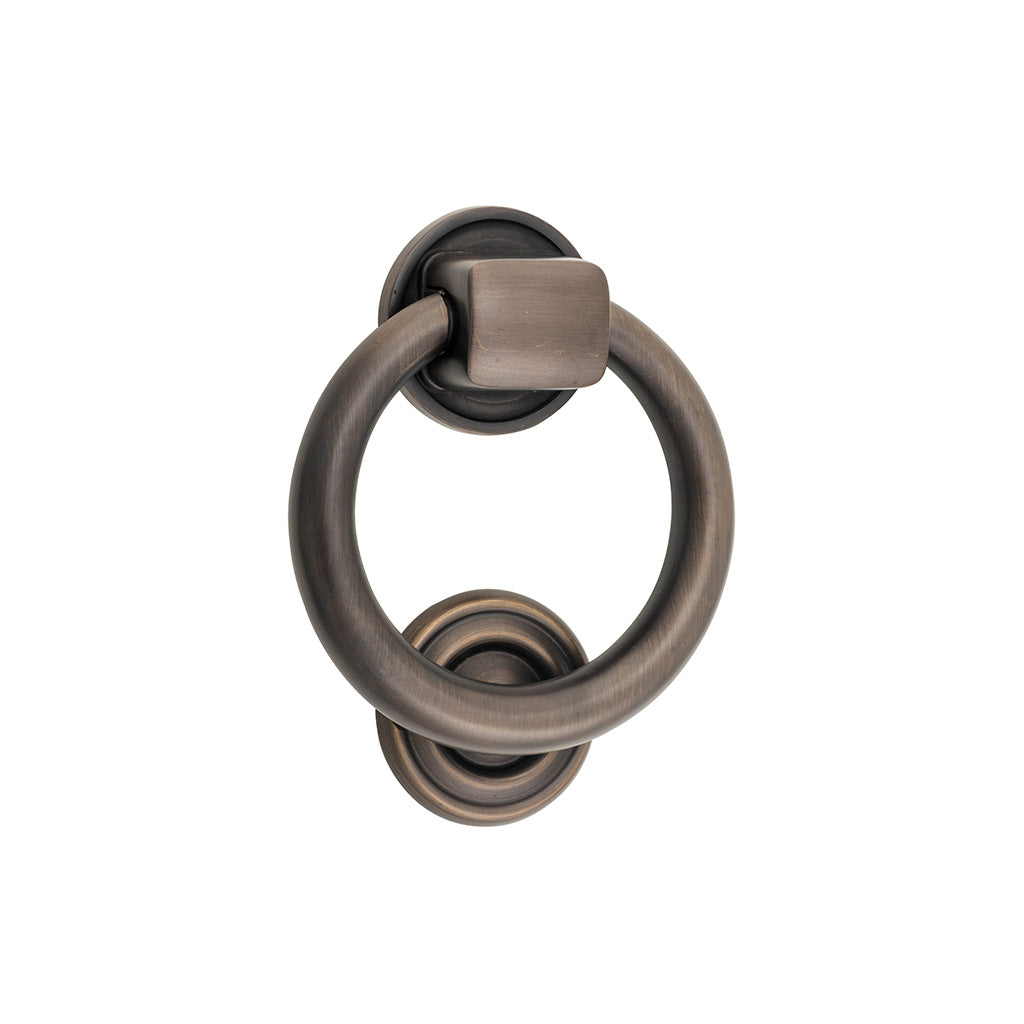 Ring Door Knocker Signature Brass