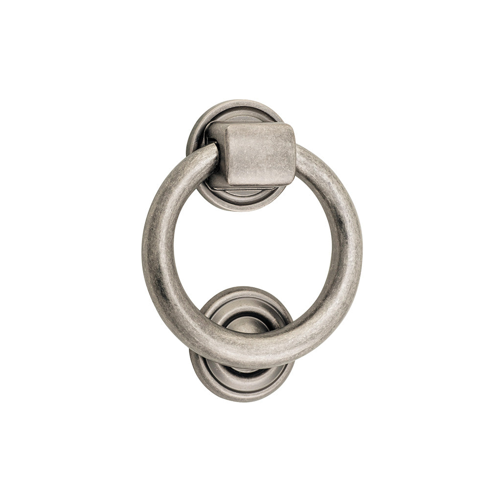Ring Door Knocker Distressed Nickel