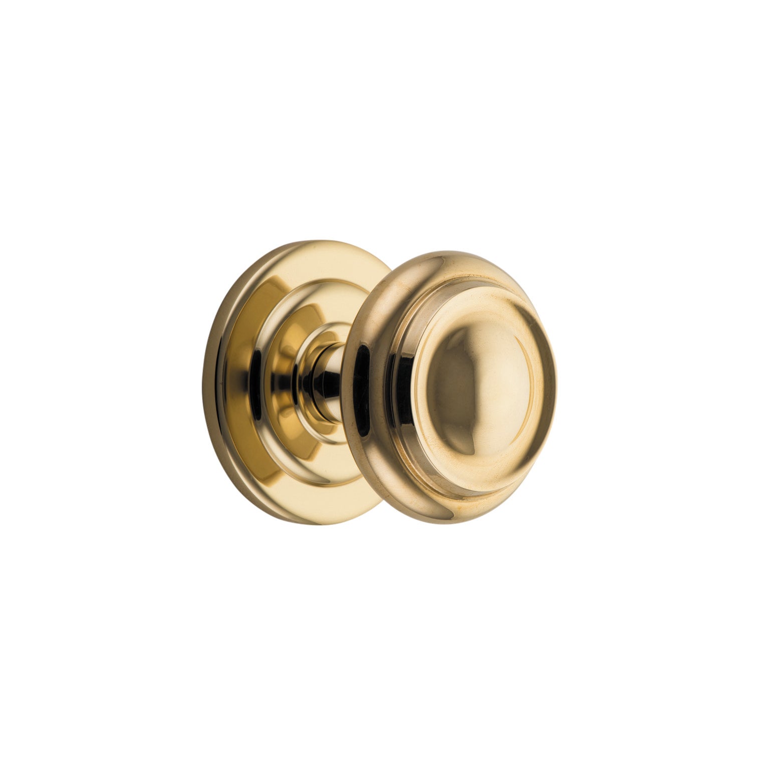 Sarlat Centre Door Knob Polished Brass