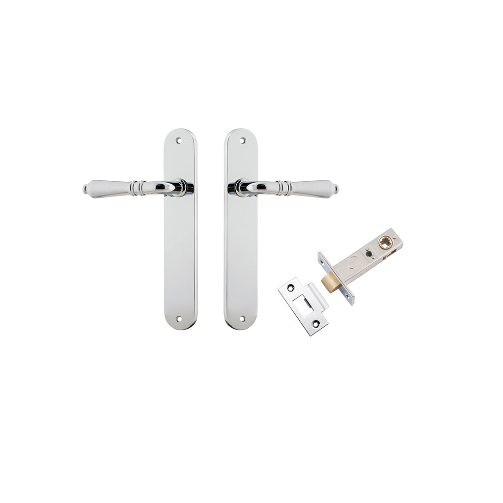 Sarlat Lever - Oval Backplate Polished Chrome / Passage / Passage Kit