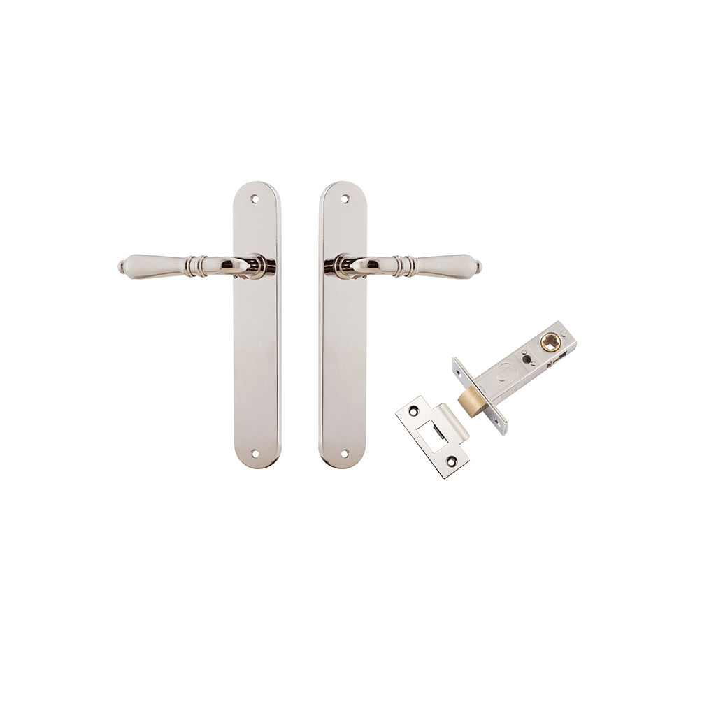 Sarlat Lever - Oval Backplate Polished Nickel / Passage / Passage Kit