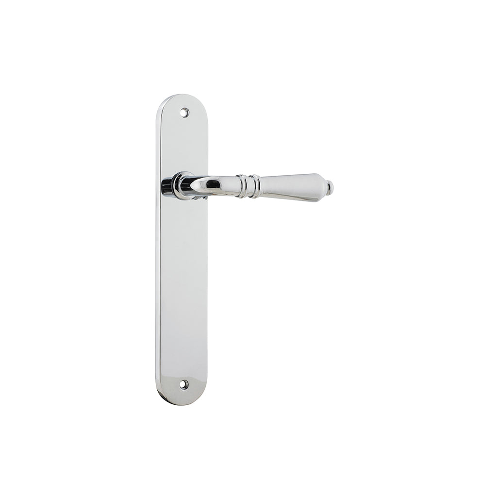 Sarlat Lever - Oval Backplate Polished Chrome / Passage / Lever Set Only