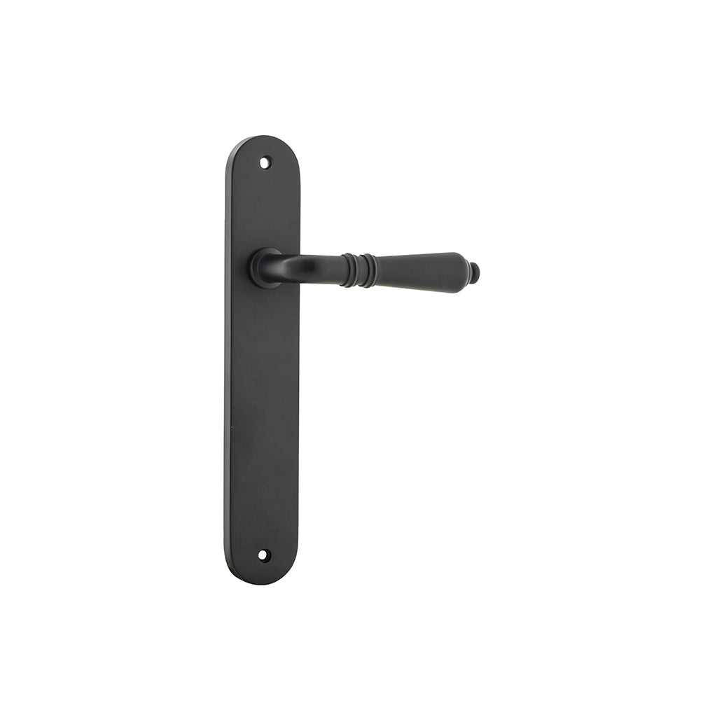 Sarlat Lever - Oval Backplate Matt Black / Passage / Lever Set Only