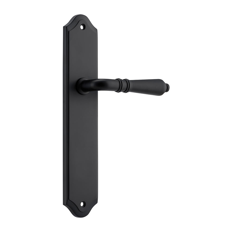 Sarlat Lever - Shouldered Backplate Matt Black / Passage / Lever Set Only