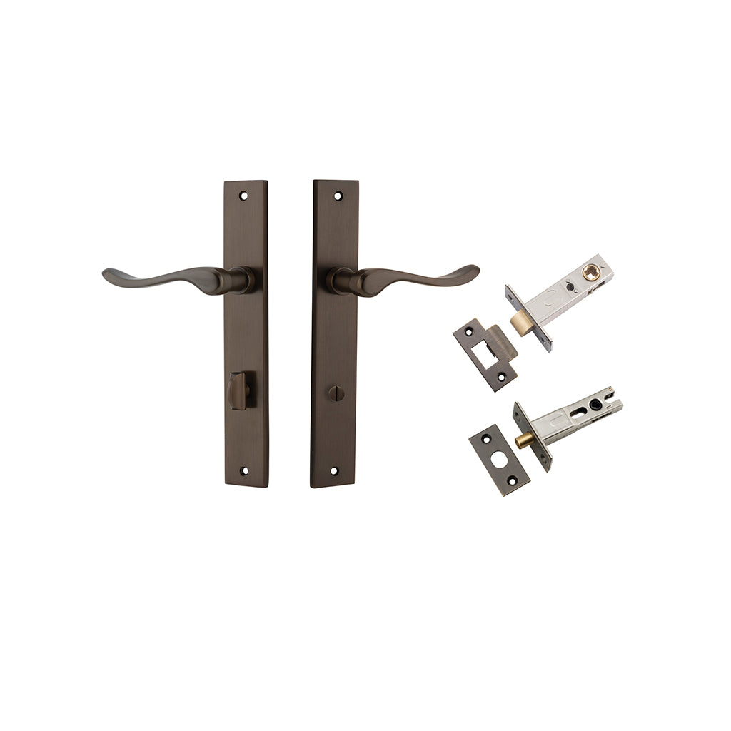Stirling Lever - Rectangular Backplate Signature Brass / Privacy / Separate Privacy Kit