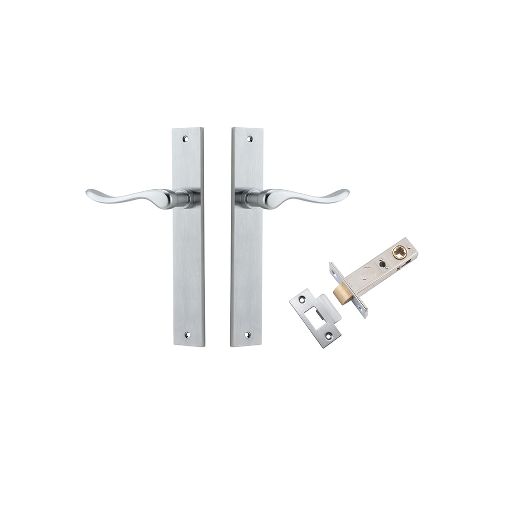 Stirling Lever - Rectangular Backplate Brushed Chrome / Passage / Passage Kit