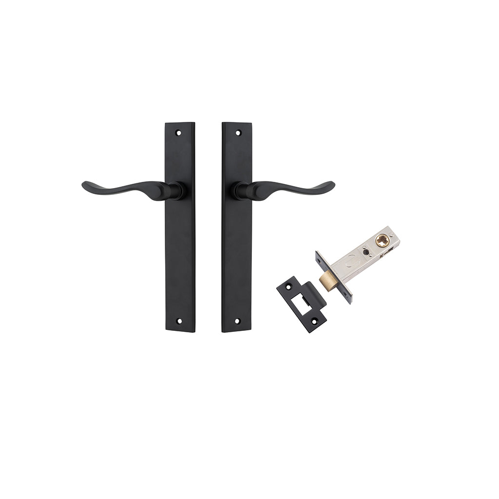 Stirling Lever - Rectangular Backplate Matt Black / Passage / Passage Kit