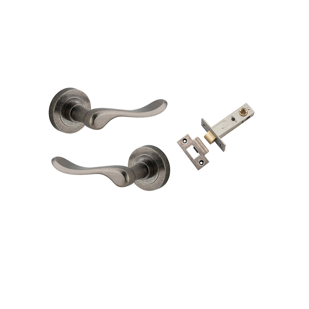 Stirling Lever - Round Rose Distressed Nickel / Passage / Passage Kit