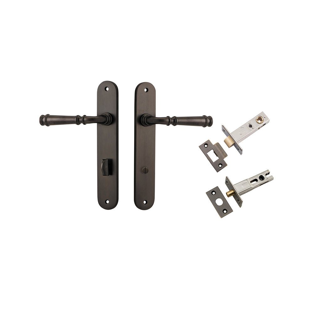 Verona Lever - Oval Backplate Signature Brass / Privacy / Separate Privacy Kit