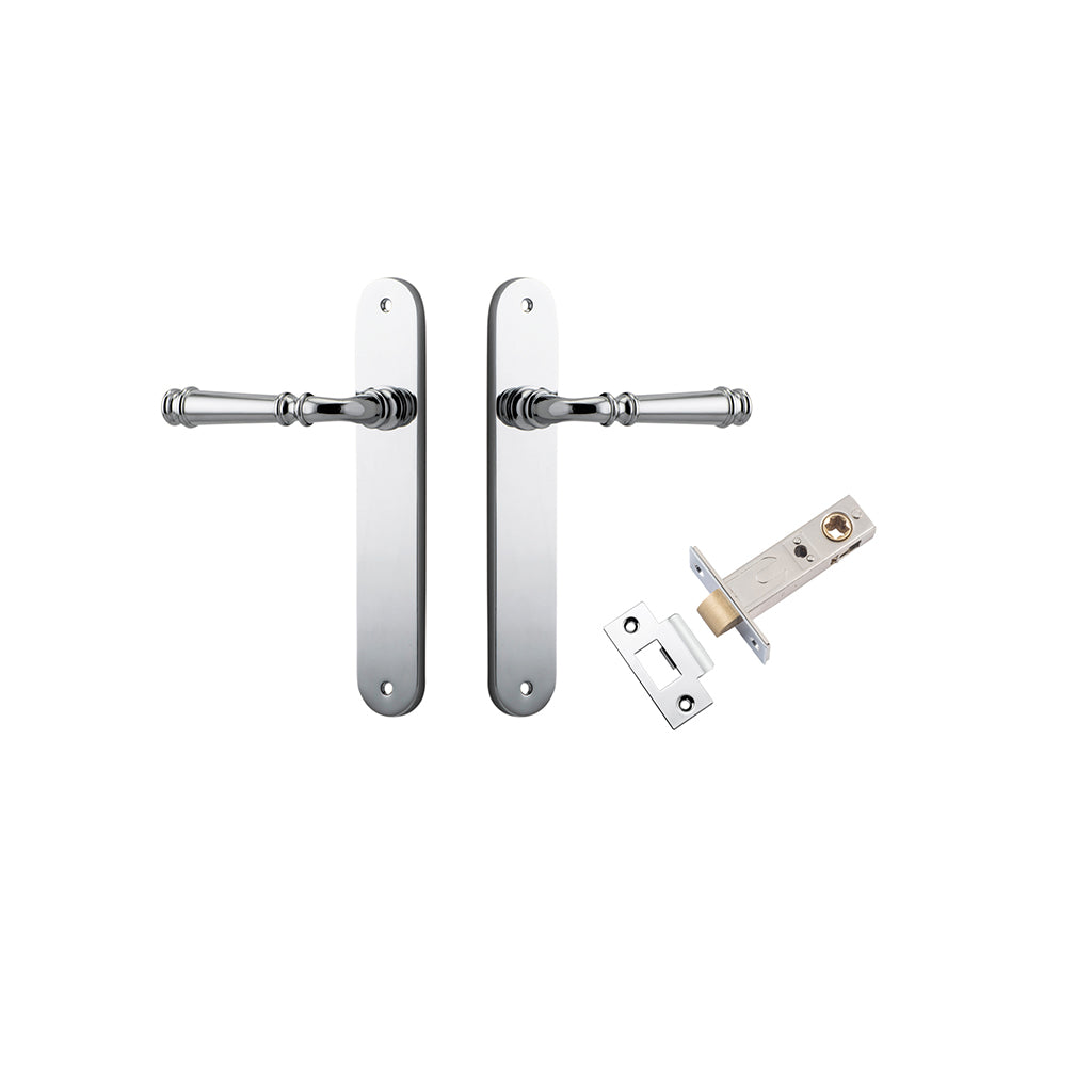 Verona Lever - Oval Backplate Polished Chrome / Passage / Passage Kit
