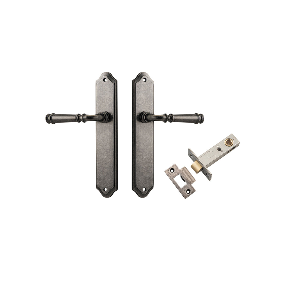 Verona Lever - Shouldered Backplate Distressed Nickel / Passage / Passage Kit