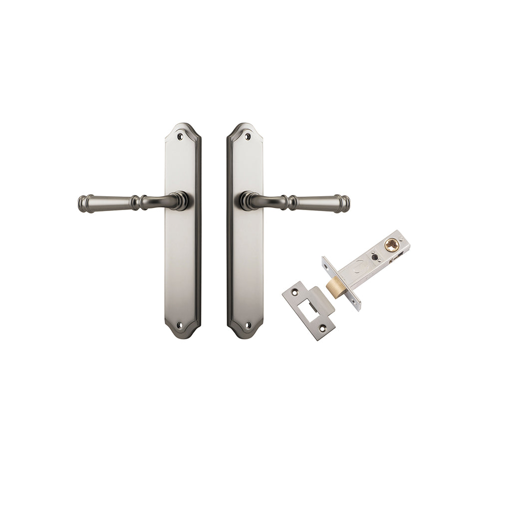 Verona Lever - Shouldered Backplate Satin Nickel / Passage / Passage Kit