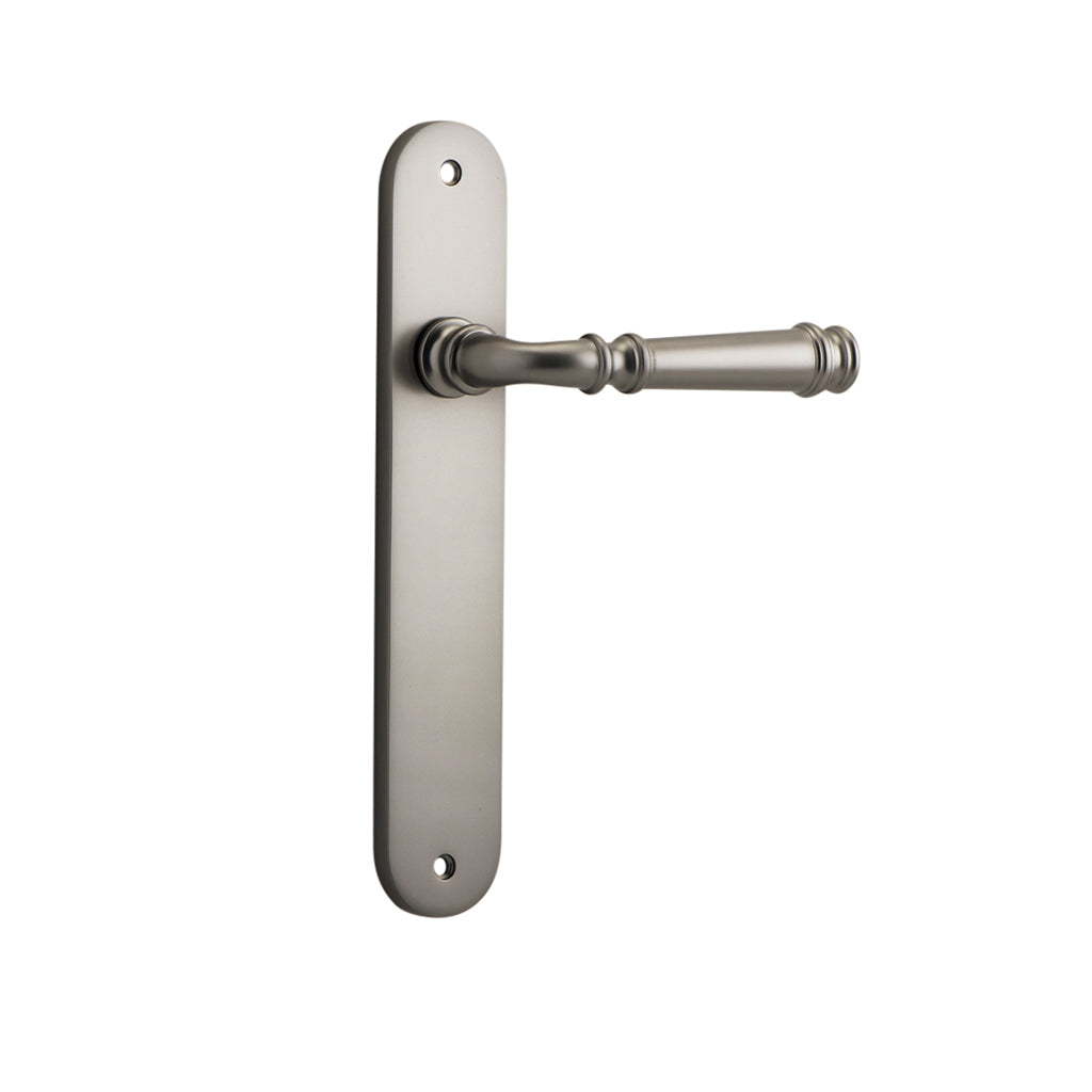 Verona Lever - Oval Backplate Satin Nickel / Passage / Lever Set Only