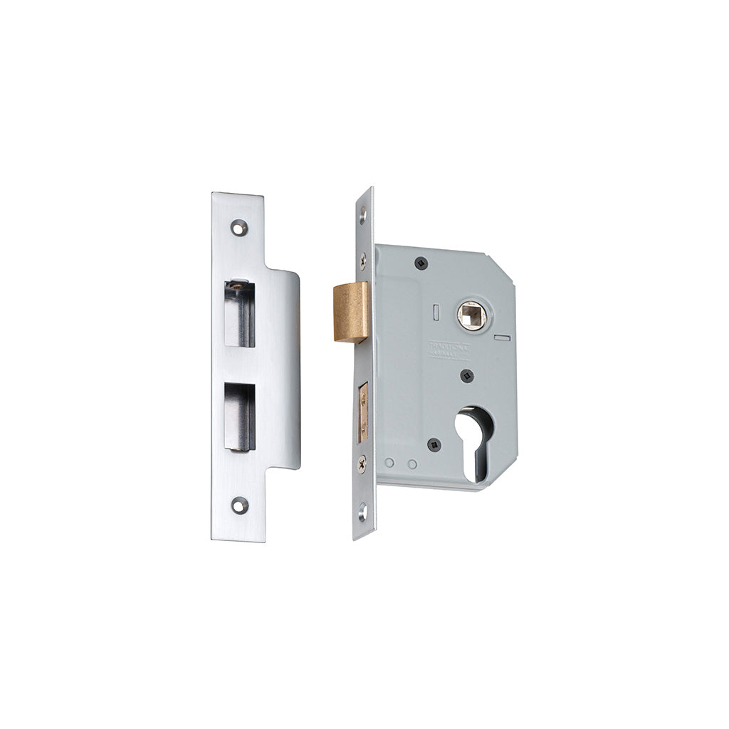 Euro Mortice Lock Satin Chrome / 46mm