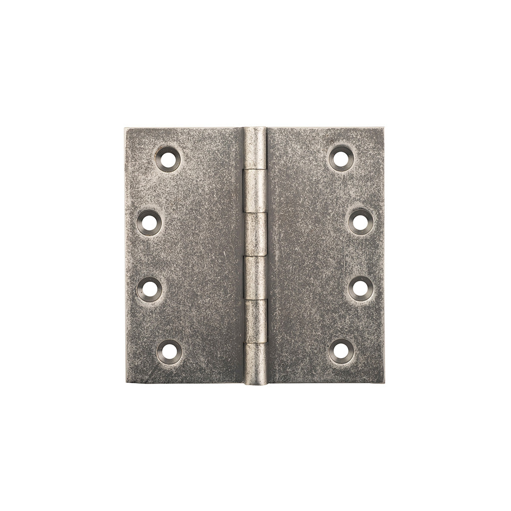 Fixed Pin Hinge - H100xW100mm Rumbled Nickel