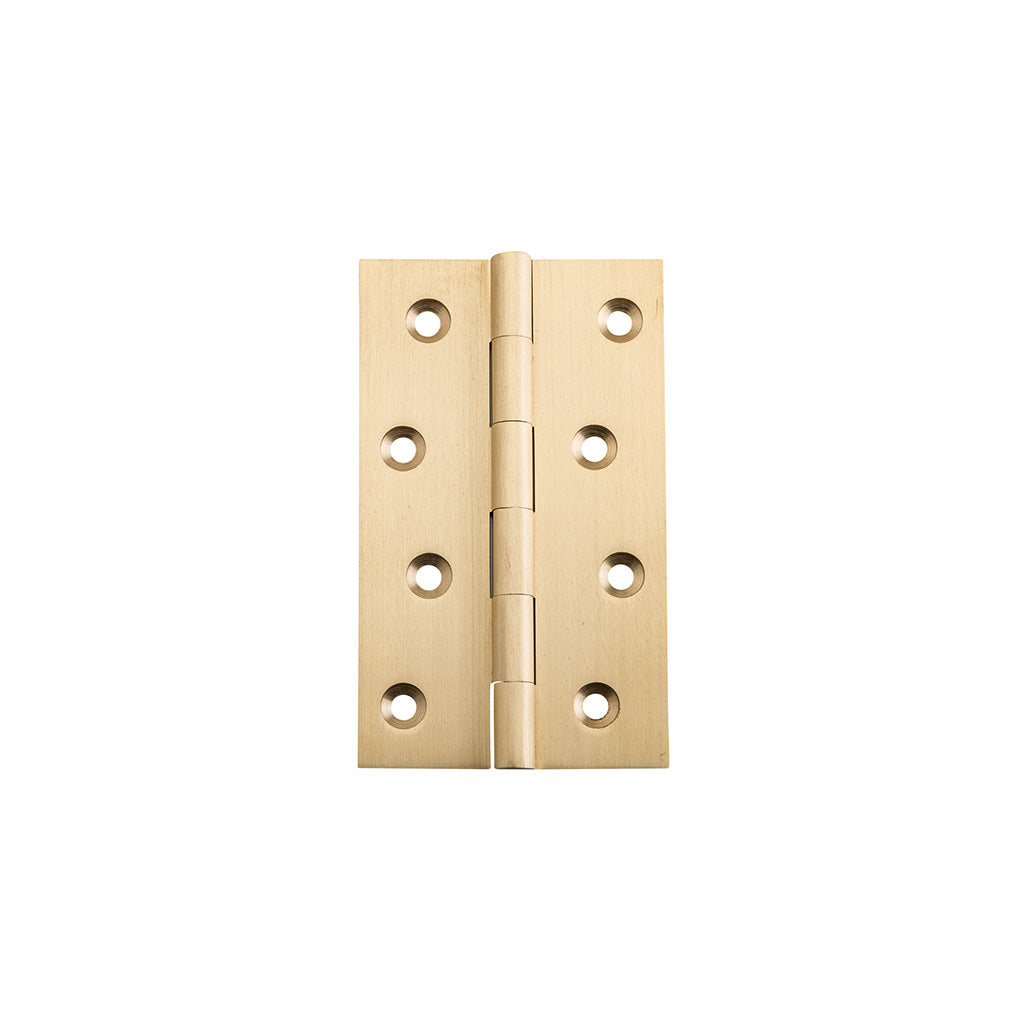 Fixed Pin Hinge - H100xW60mm Satin Brass