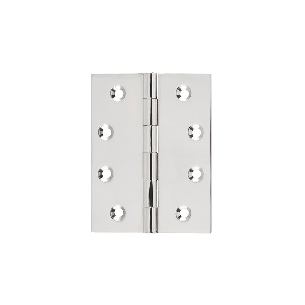 Fixed Pin Hinge - H100xW75mm Polished Nickel