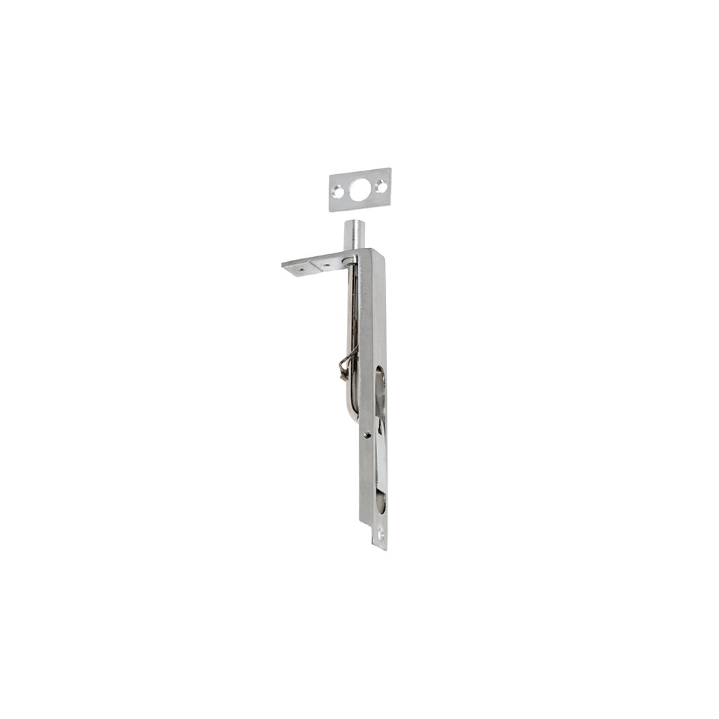 Flush Bolt Satin Chrome / 150mm