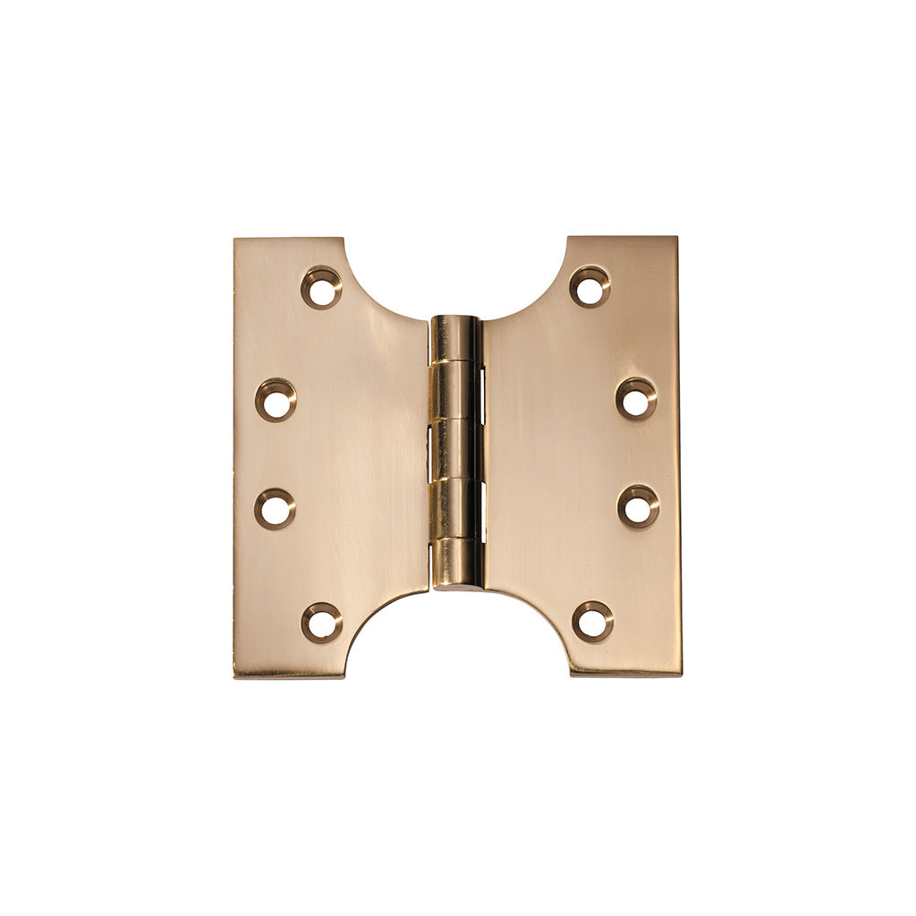 Parliament Hinge - H100xW100mm Polished Brass