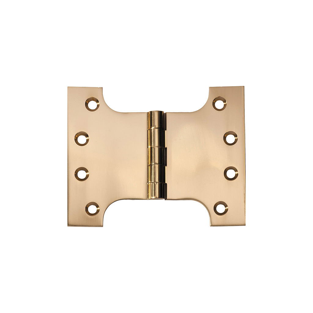 Parliament Hinge - H100xW125mm Polished Brass