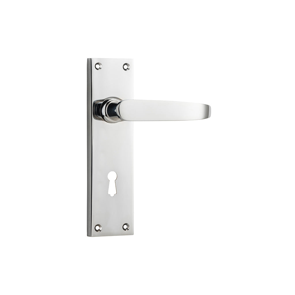 Balmoral Lever - Long Backplate Chrome Plated / Lock (Skeleton Key) / Lever Set Only