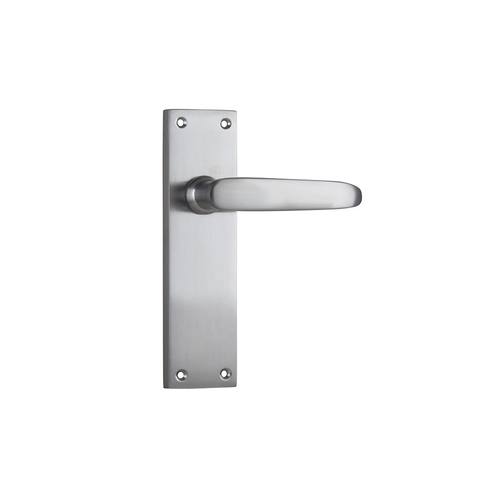 Balmoral Lever - Long Backplate Satin Chrome / Passage / Lever Set Only
